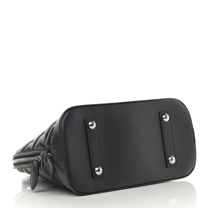 Louis Vuitton Lambskin Studded Malletage Alma PM Black 2 of 11