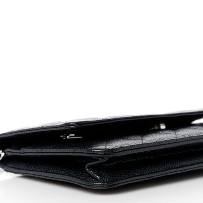 Chanel Caviar Quilted Wallet on Chain WOC Black 10 of 11