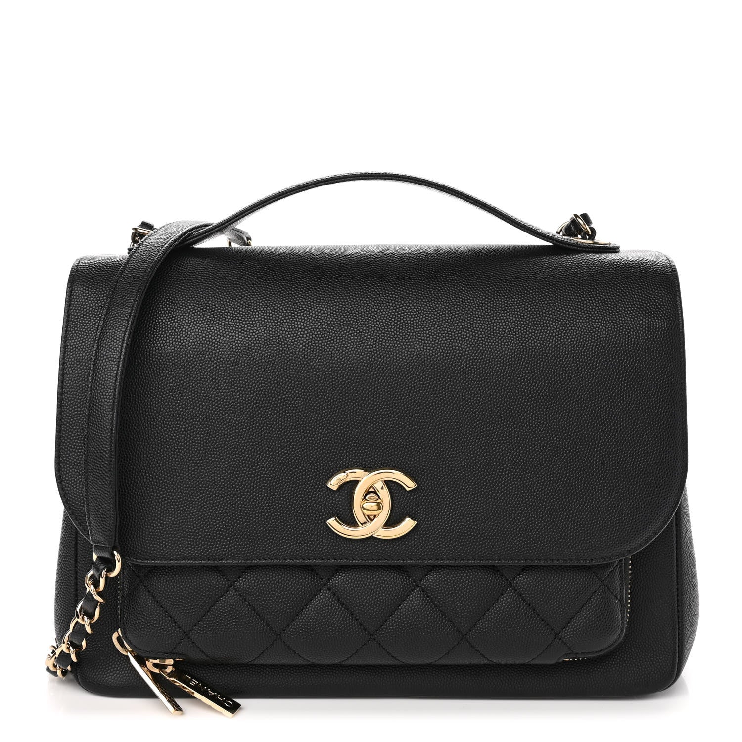Chanel Caviar Quilted Large Business Affinity Flap Black 1 of 10