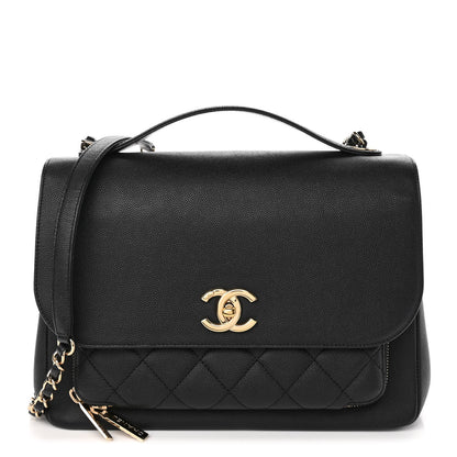 Chanel Caviar Quilted Large Business Affinity Flap Black 1 of 10