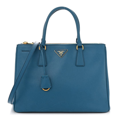 Prada Saffiano Medium Galleria Double Zip Tote Cobalto 1 of 13