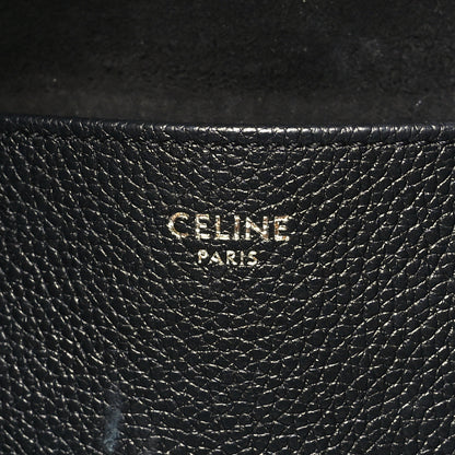 Celine Grained Calfskin Triomphe Medium Cabas Anais Black 5 of 8