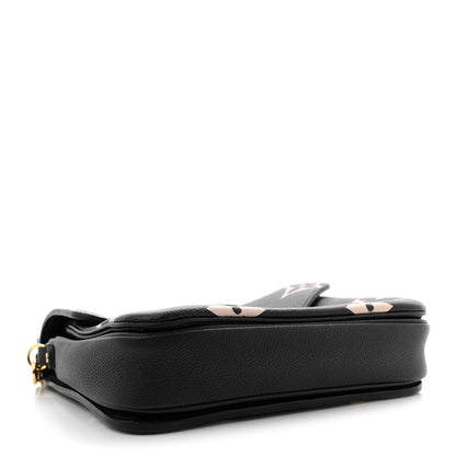 Louis Vuitton Empreinte Monogram Giant Pochette Metis Black Beige 4 of 9