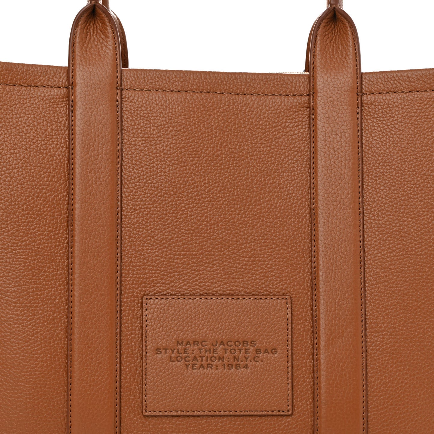 Grained Calfskin Large The Leather Work Tote Bag Argan Oil