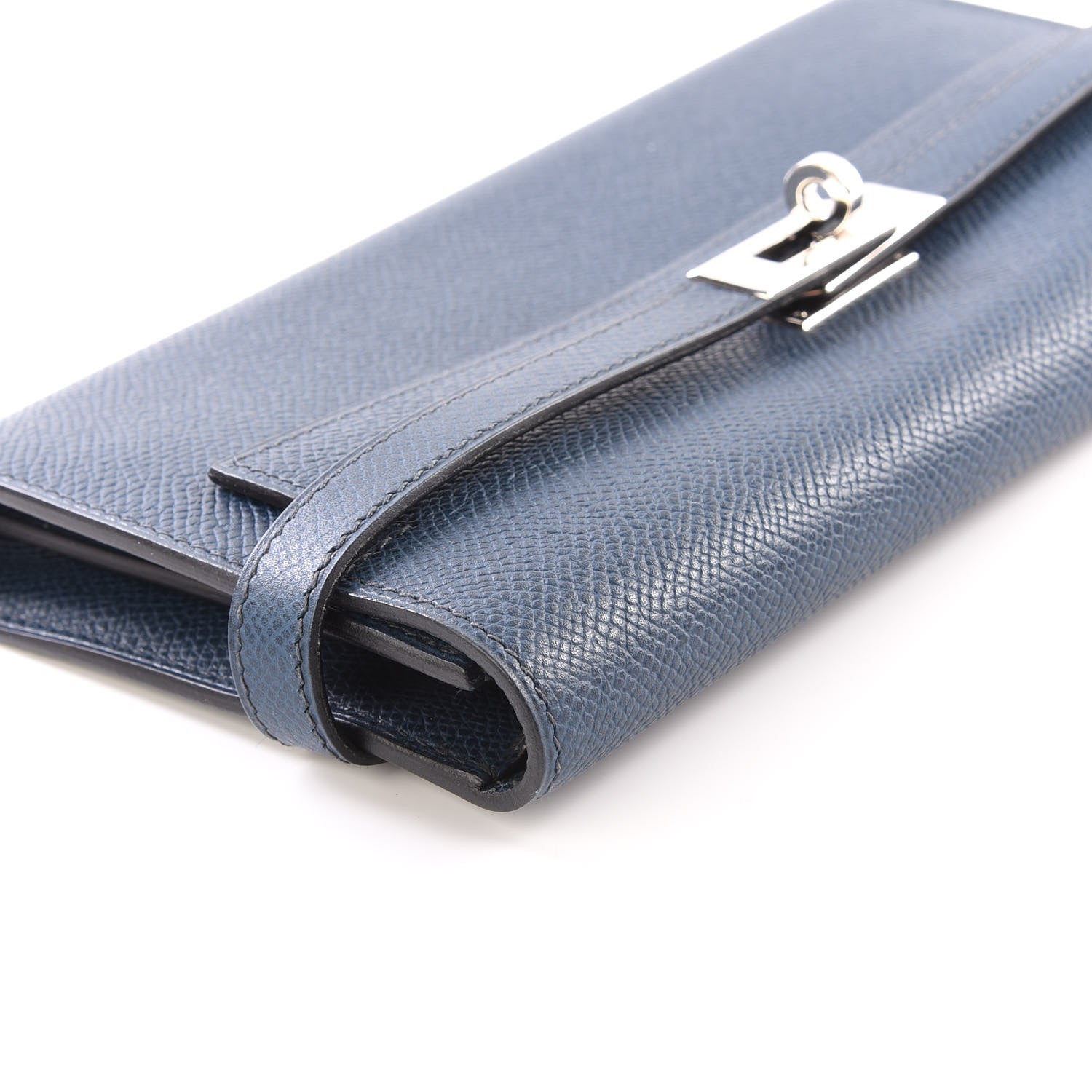 Hermes Epsom Kelly Longue Wallet Bleu Thalassa 7 of 10