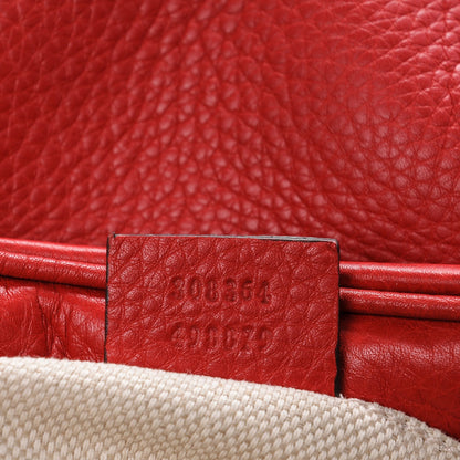 Gucci Pebbled Calfskin Small Soho Disco Bag Tabasco Red 7 of 7