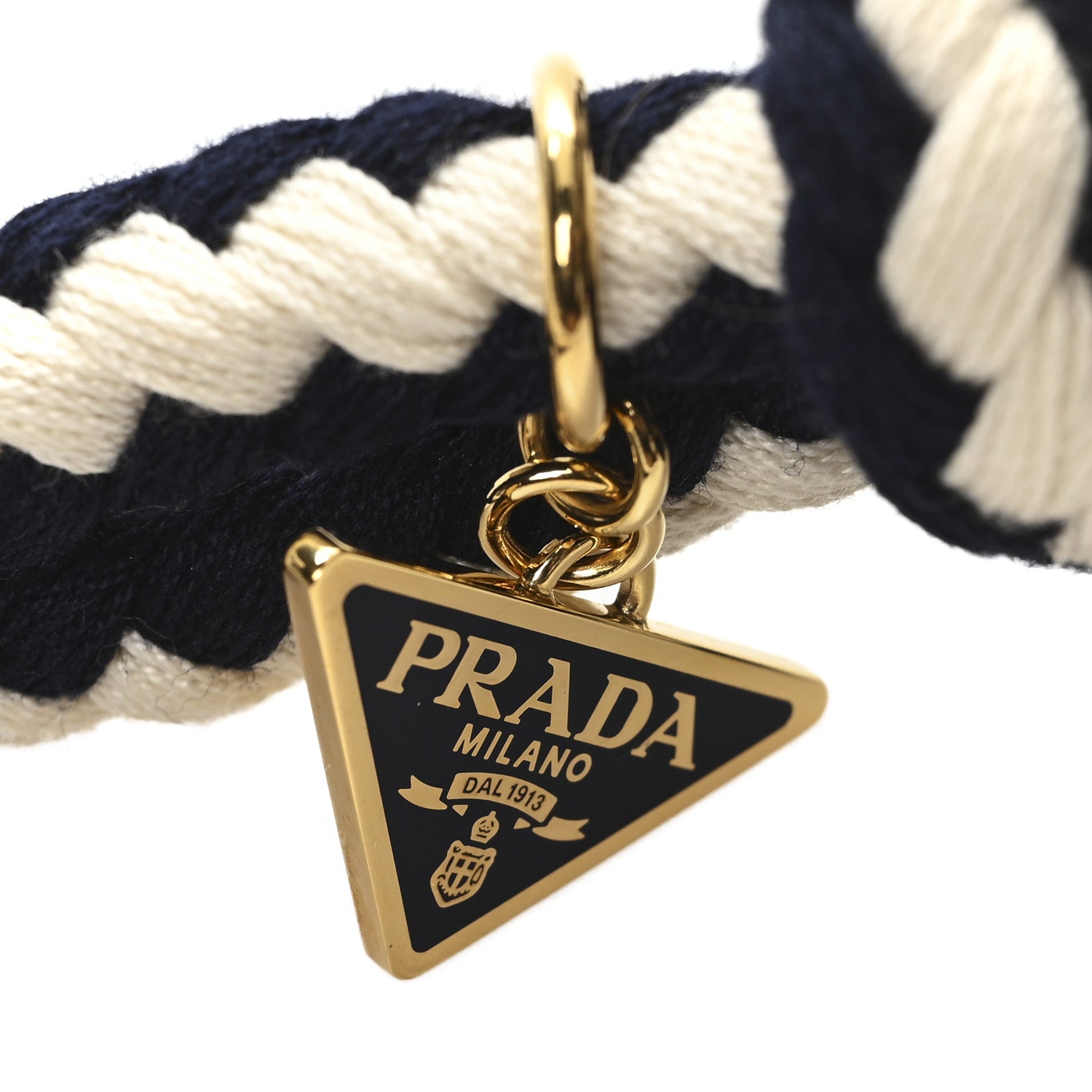 Prada Braided Rope Belt Marine White 3 of 4
