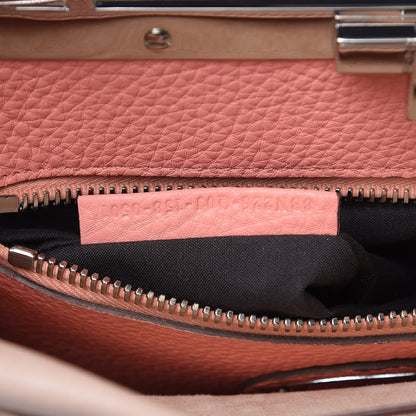 Fendi Cuoio Romano Selleria Bi-Color Medium Peekaboo Iconic Satchel Rosa Plaster Pesca 6 of 11