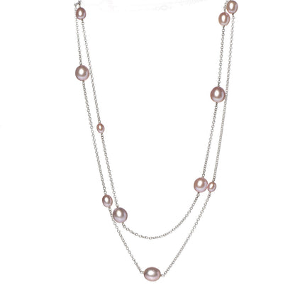 Tiffany Sterling Silver Elsa Peretti Pearls by the Yard Sprinkle Necklace 1 of 5