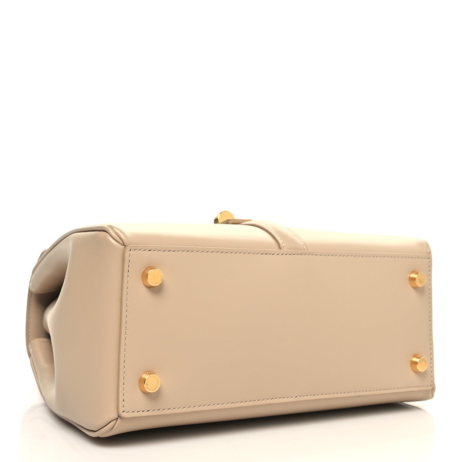 Celine Satinated Calfskin Small 16 Top Handle Bag Beige 4 of 11