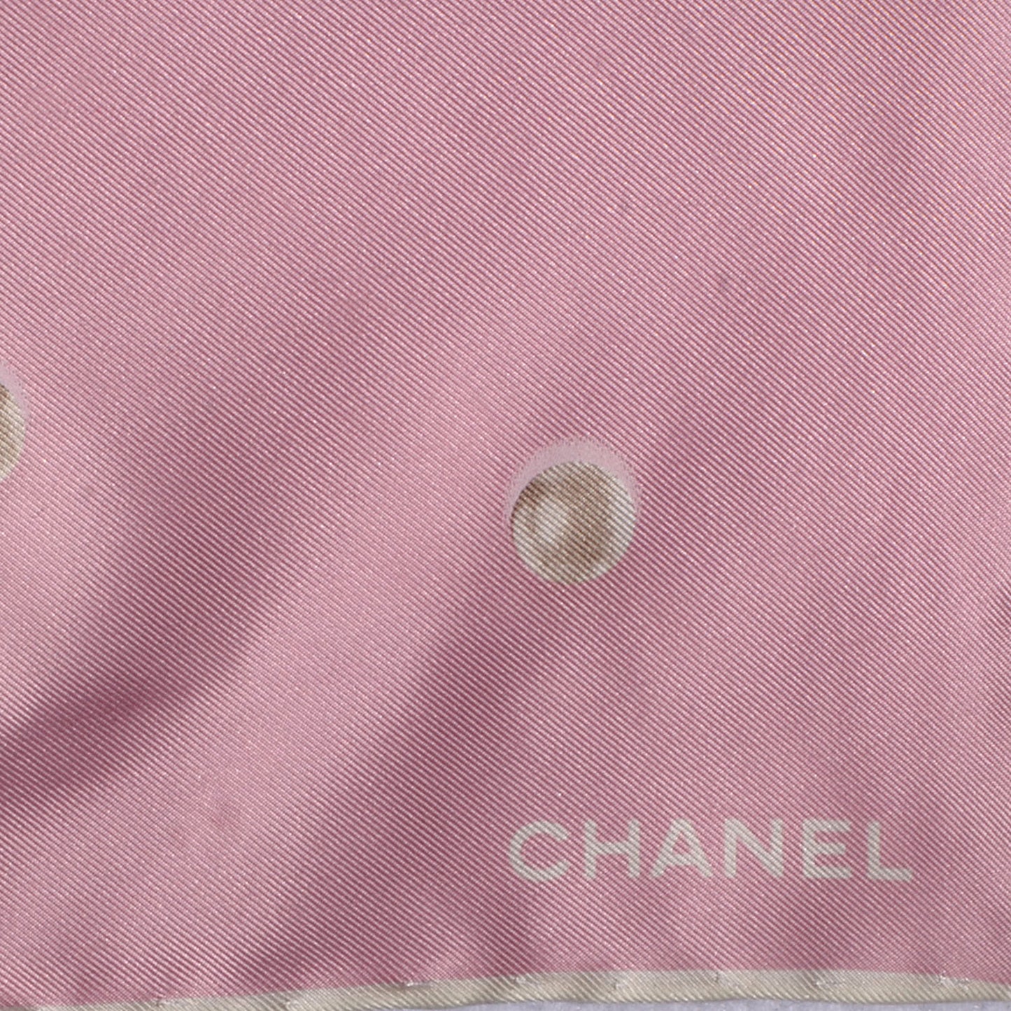 Silk Pearl CC Square Scarf Pink