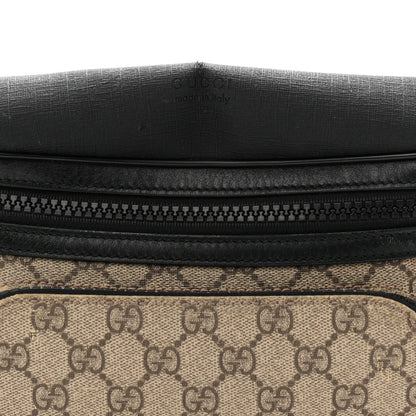 Gucci GG Supreme Monogram Belt Bag Black 8 of 11