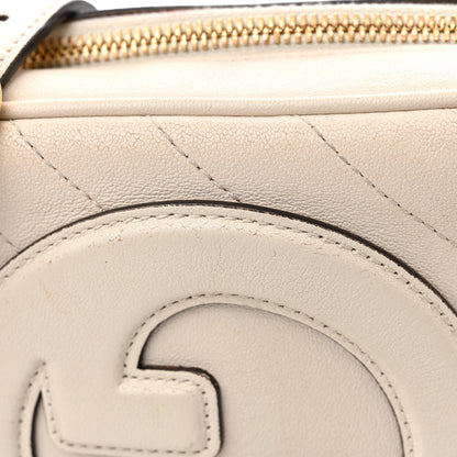 Gucci Sakai Be Green Calfskin Diagonal Stitched Small Blondie Shoulder Bag Mystic White 12 of 18