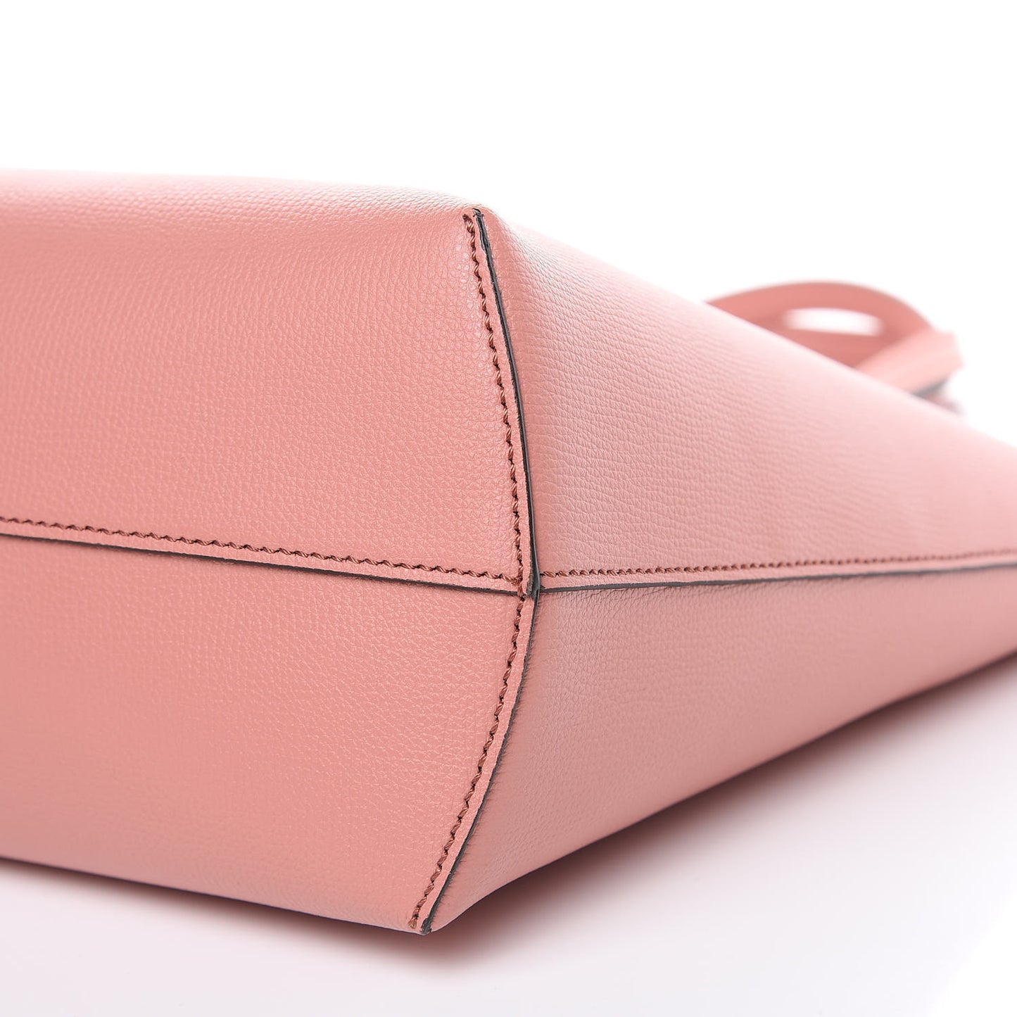 Vitello Vienna Enamel F is Fendi Shopping Tote Macaron Taupe