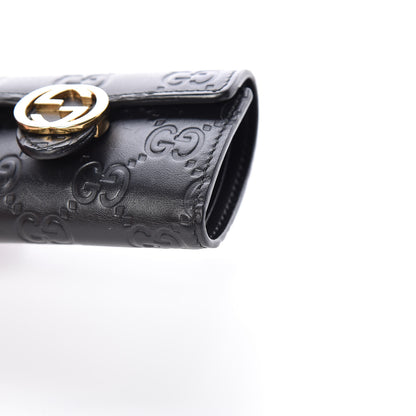 Gucci Guccissima Icon Signature 6 Key Holder Case Black 14 of 20