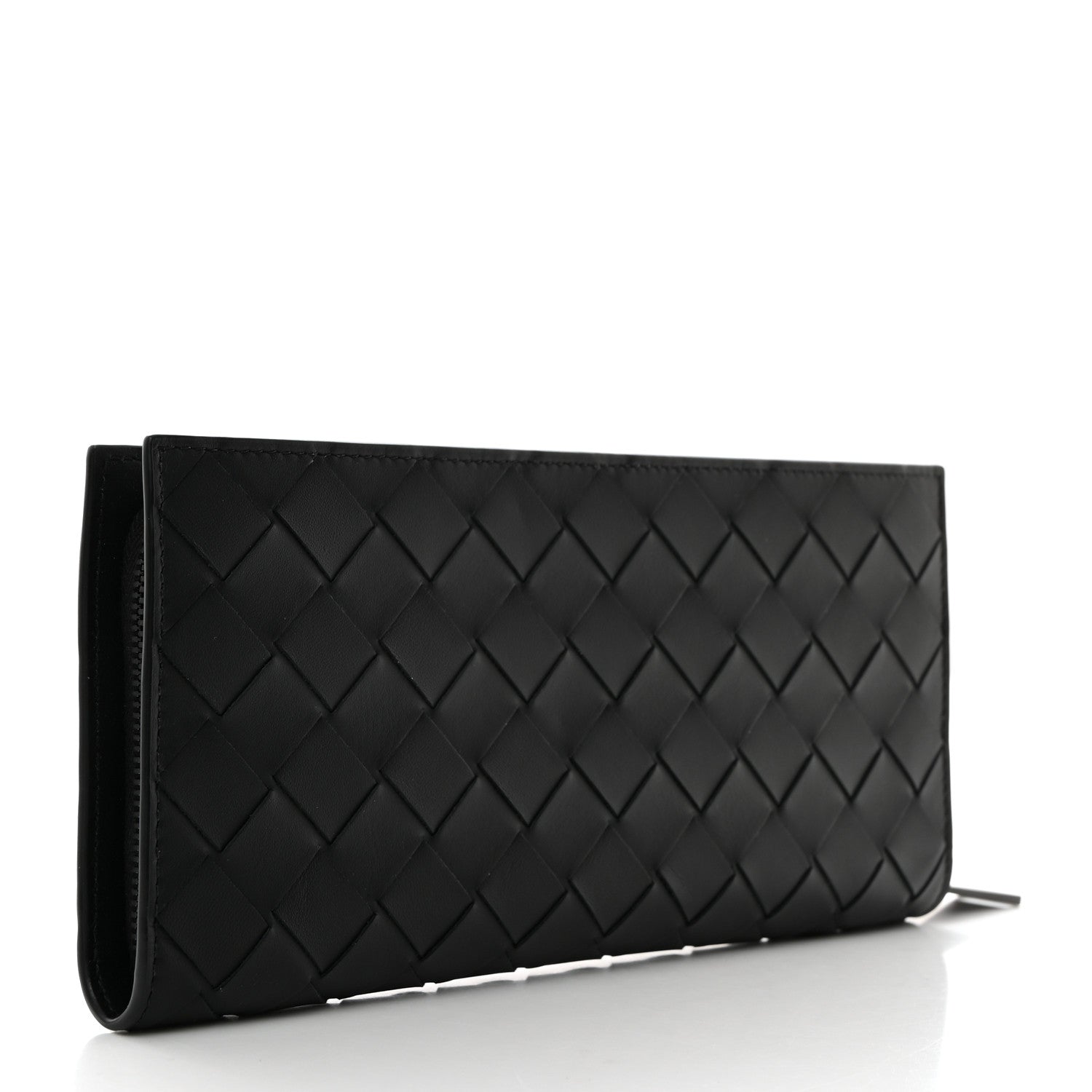 Bottega Veneta Nappa Intrecciato Zip Around Wallet Black 3 of 8