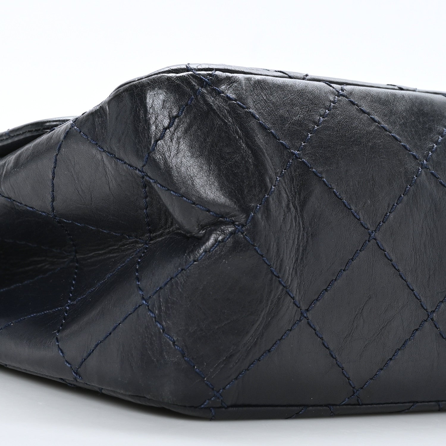 Chanel Aged Calfskin Quilted 2.55 Reissue 227 Flap Navy 8 of 9