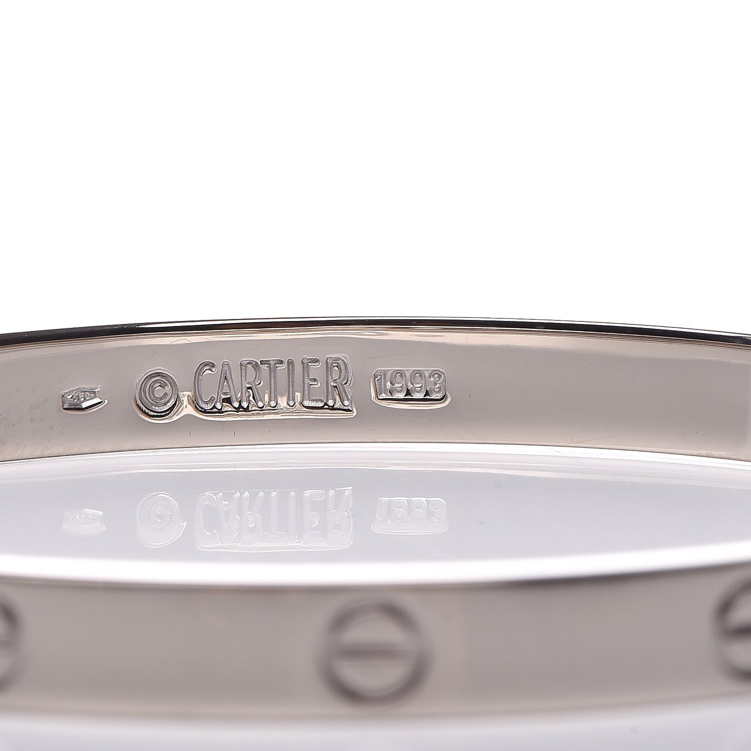 Cartier 18K White Gold LOVE Bracelet 20 4 of 4