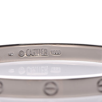 Cartier 18K White Gold LOVE Bracelet 20 4 of 4