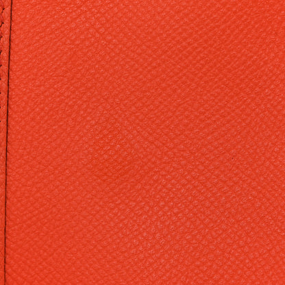 Hermes Epsom Amazone Evelyne TPM Orange Poppy Bleu Zanzibar 10 of 10