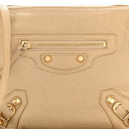 Balenciaga Agneau Classic Gold Hardware XS Reporter Crossbody Beige Sable 8 of 10