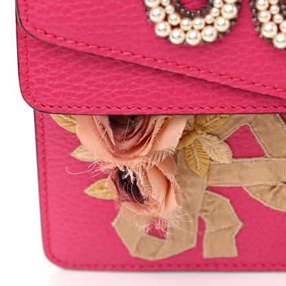 Gucci Pebbled Calfskin Embellished Guccify Small Dionysus Shoulder Bag Rosa 9 of 10