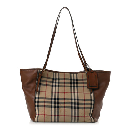 Burberry Horseferry Check Small Canterbury Tote Honey 1 of 13