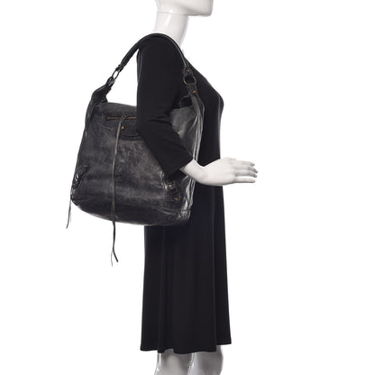Balenciaga Agneau Classic Hardware Day Hobo Black 2 of 14
