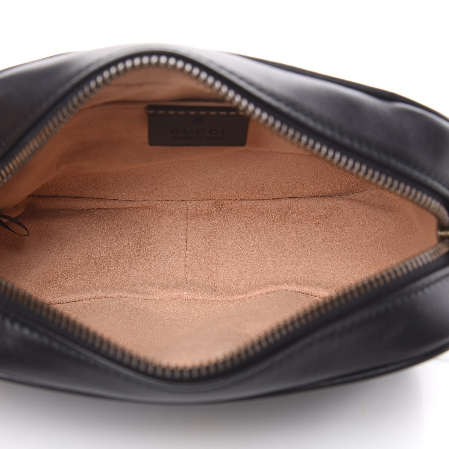 Gucci Calfskin Matelasse Mini GG Marmont Chain Shoulder Bag Black 5 of 10