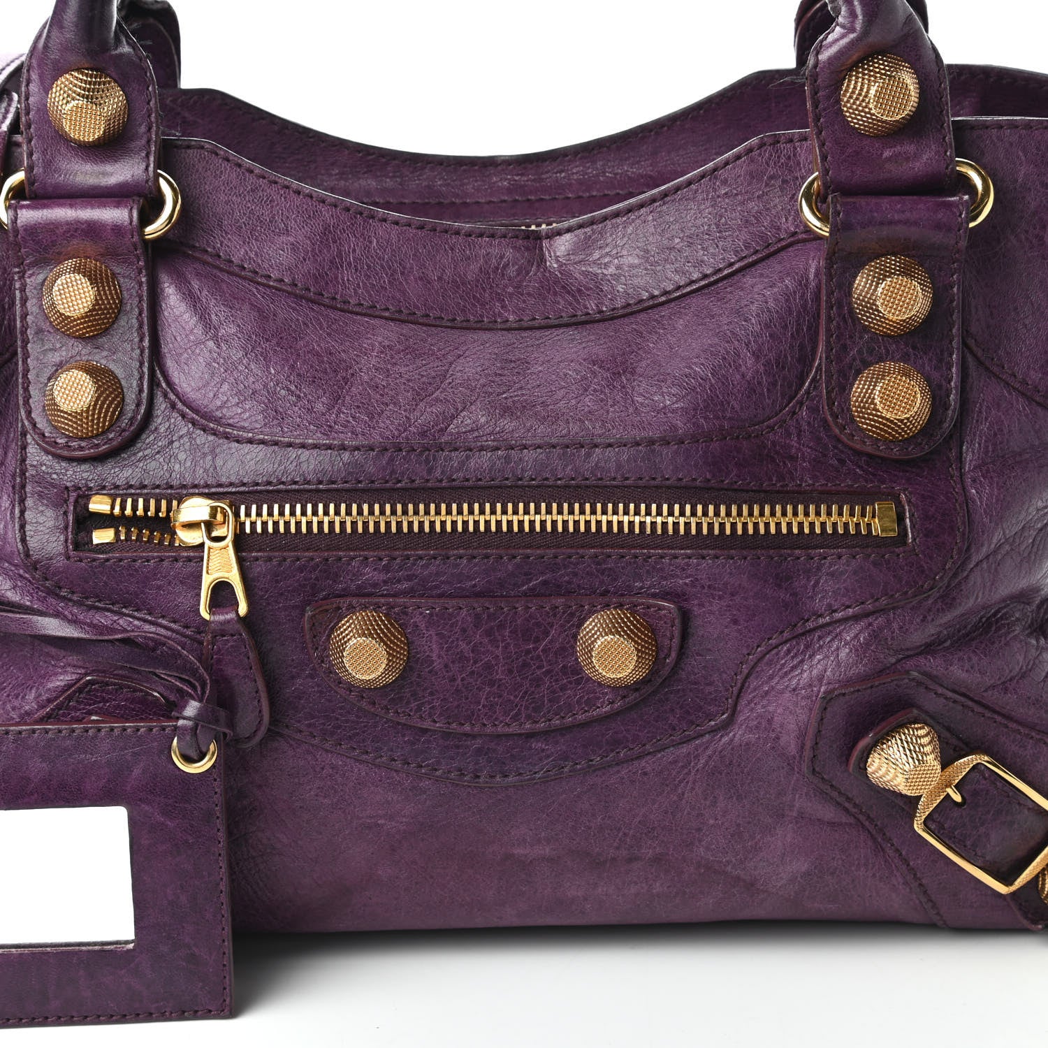 Balenciaga Agneau Giant 21 Gold Hardware City Raisin 10 of 10