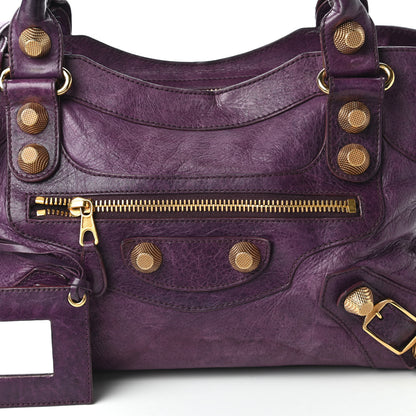Balenciaga Agneau Giant 21 Gold Hardware City Raisin 10 of 10