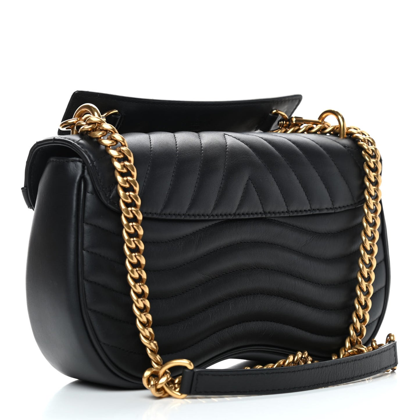 Calfskin New Wave Chain MM Black