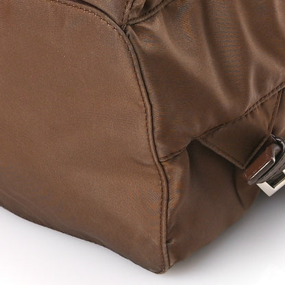 Prada Vela Nylon Saffiano Backpack Rovere 11 of 14