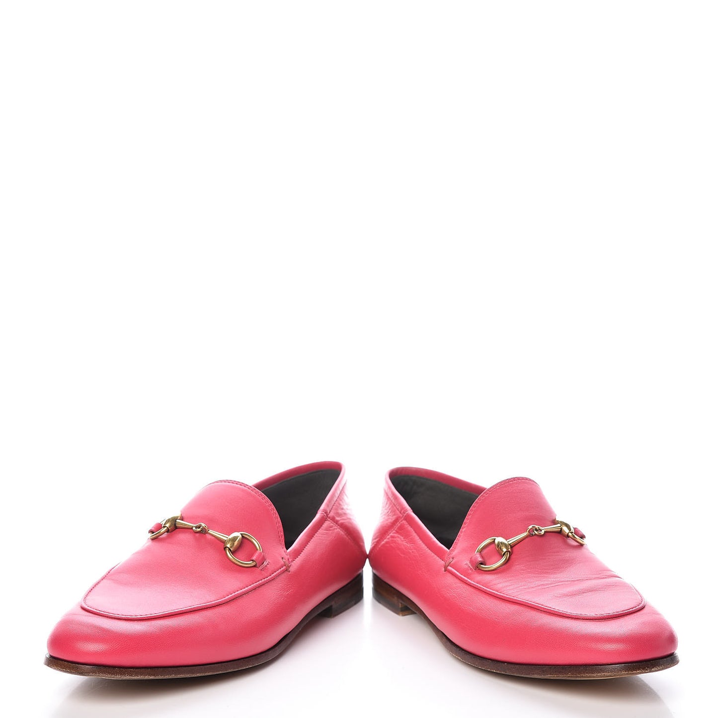 Lambskin Womens Brixton Horsebit Loafers 35 Hot Pink