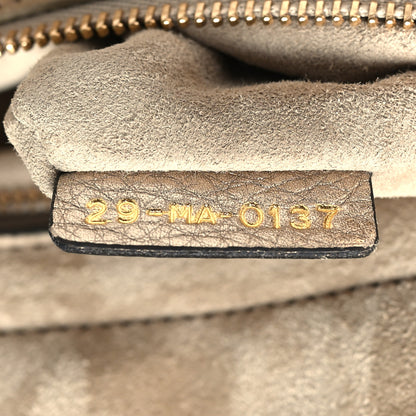 Christian Dior Metallic Grained Calfskin Cannage Mini Supple Lady Dior Pale Gold 7 of 16