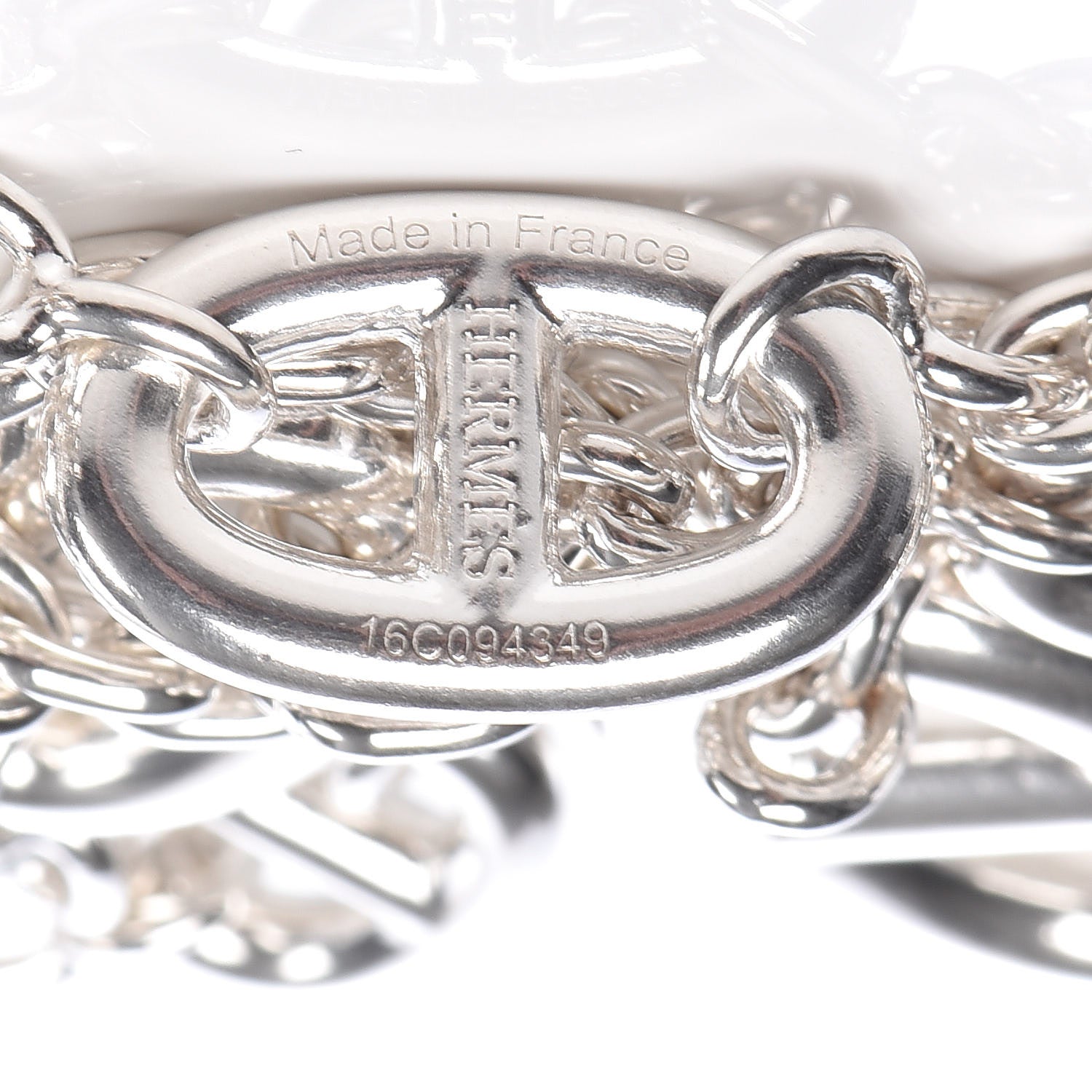 Hermes Sterling Silver Farandole Necklace 160 6 of 8
