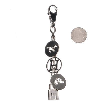 Hermes Palladium Breloque Bag Charm Silver 2 of 4