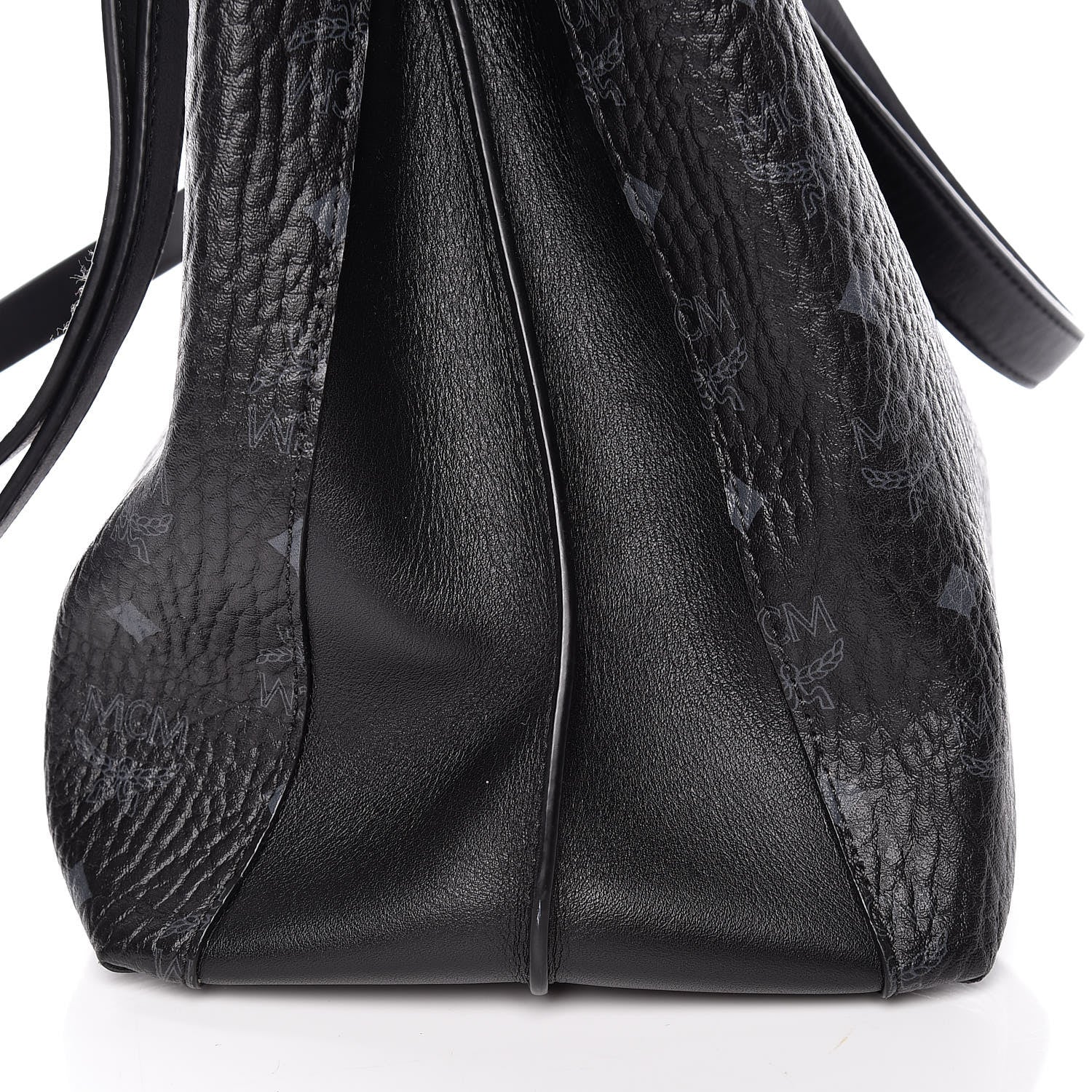 MCM Visetos Large Essential Tote Black 14 of 14