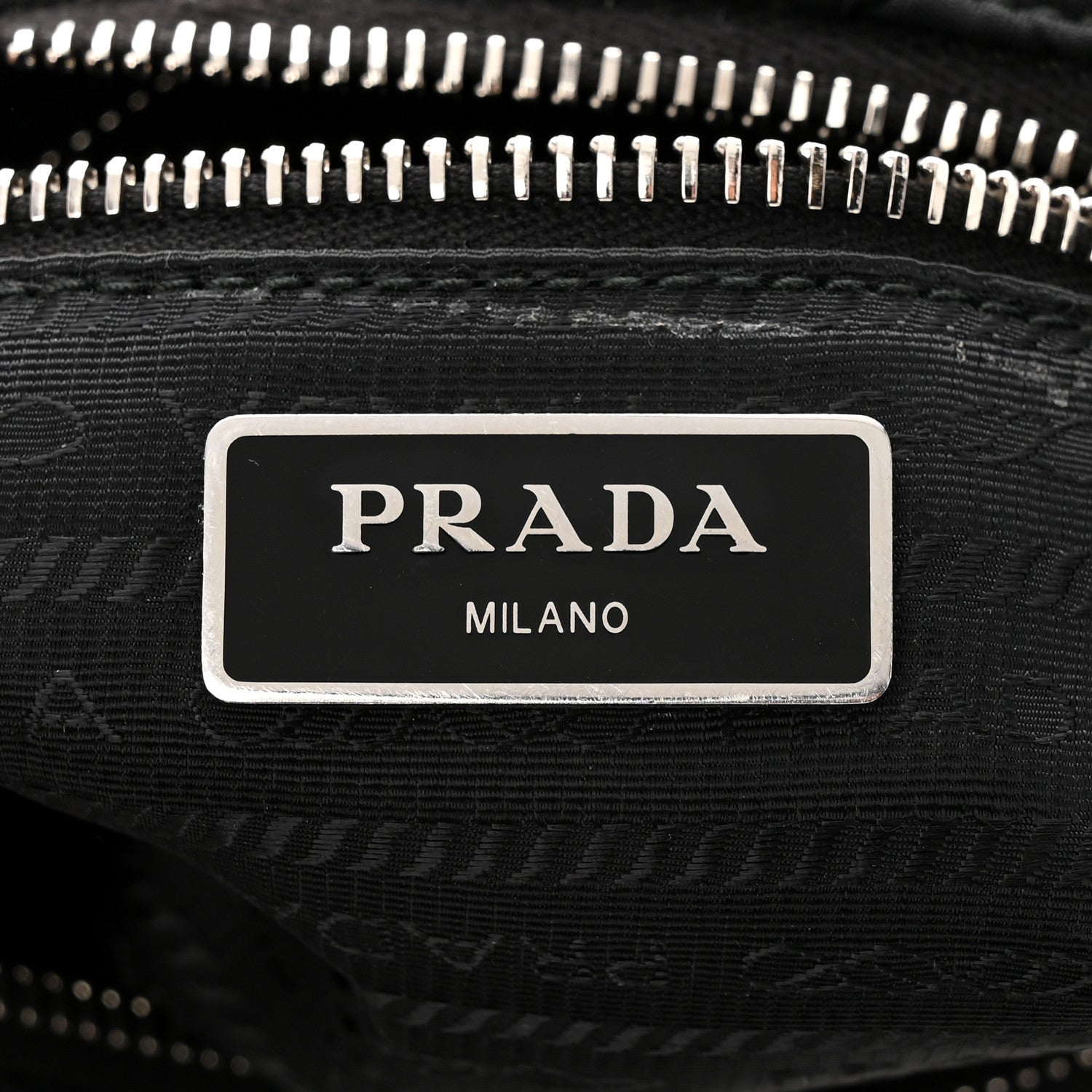Prada Re-Nylon Triangle Padded Patchwork Shoulder Bag Black 6 of 11