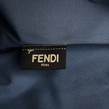 Fendi Vitello Elite Cuoio Monster Buggies Medium Roll Tote Black Multicolor Blue Cobalto 8 of 11