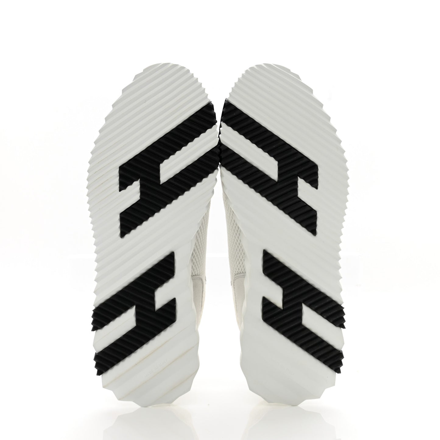 Air Mesh Suede Goatskin Bouncing Sneakers 44 White Black