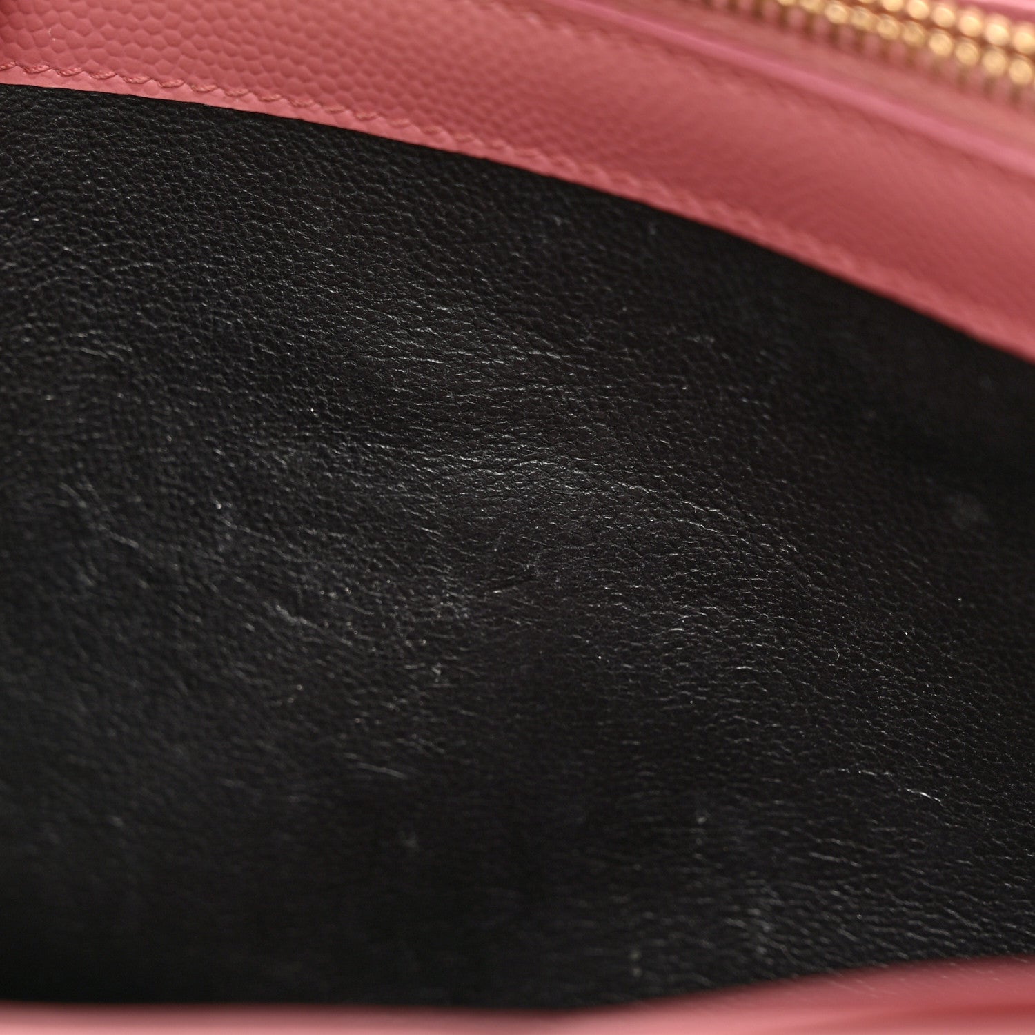 Saint Laurent Grain De Poudre Matelasse Chevron Monogram Chain Wallet Tender Pink 21 of 33