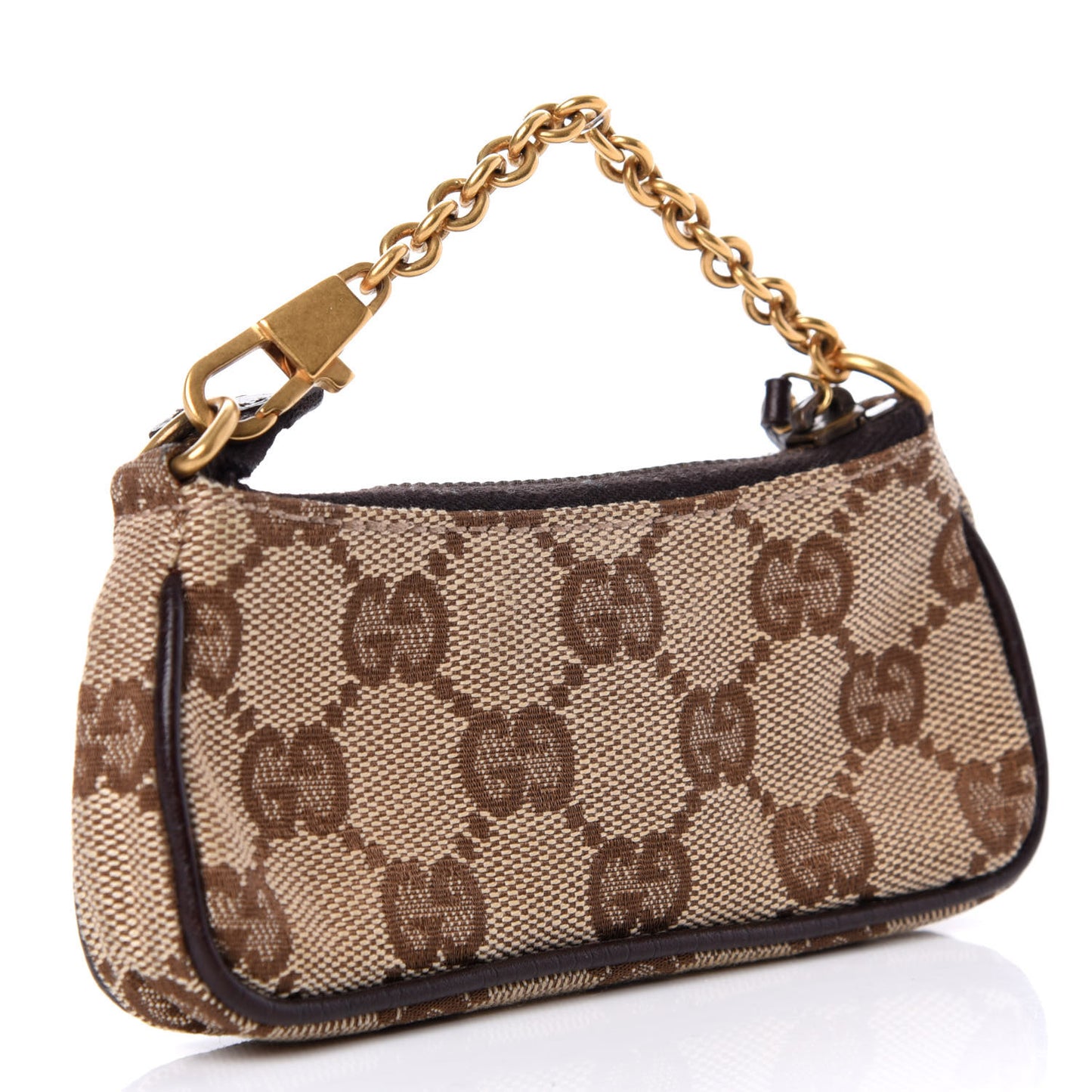 GG Monogram Horsebit Mini Coin Purse Brown