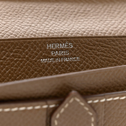 Hermes Epsom Bearn Gusset Wallet Etoupe 5 of 10