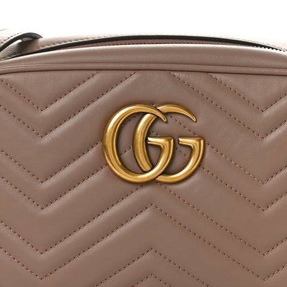 Gucci Calfskin Matelasse Small GG Marmont Chain Shoulder Bag Porcelain Rose 8 of 10