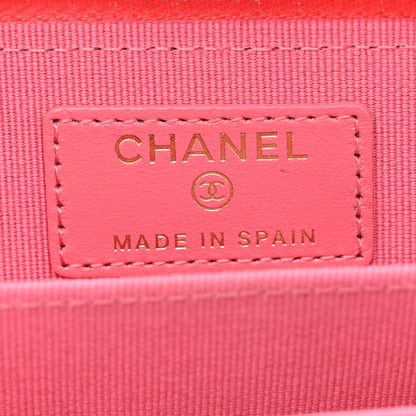 Chanel Caviar Quilted Zip Coin Purse Pink 6 of 8