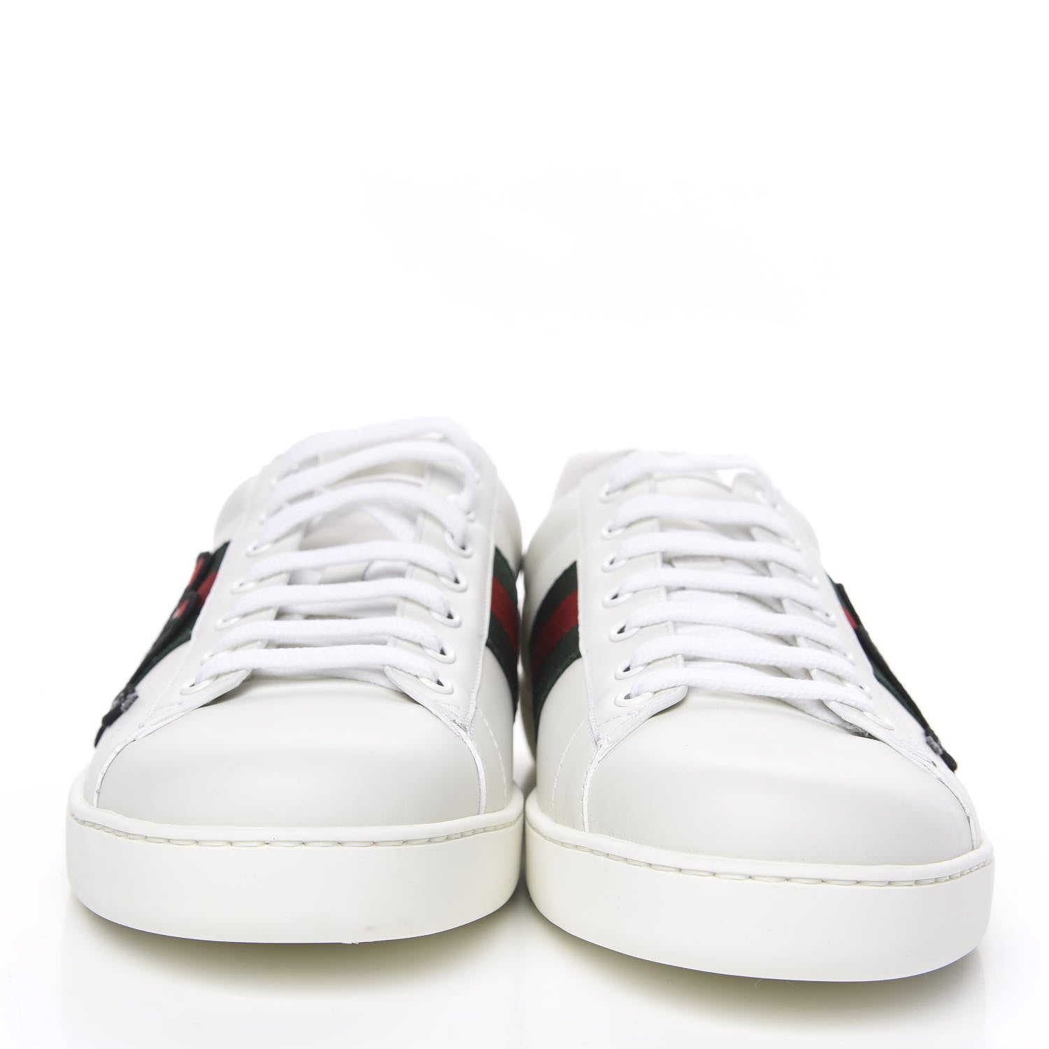 Gucci Calfskin Ayers Kingsnake Embroidered Mens Ace Sneakers 11 Green Red 2 of 11