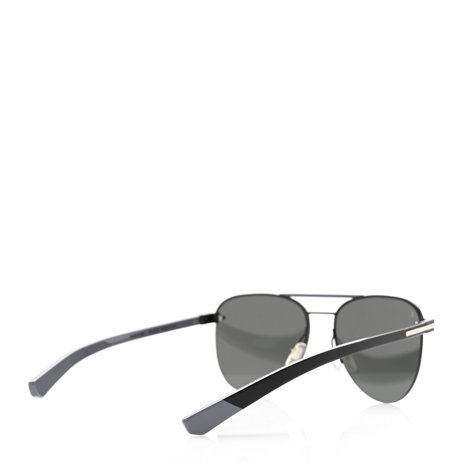 Louis Vuitton Metal Aviator Sunglasses Z1006W Black Grey 4 of 9