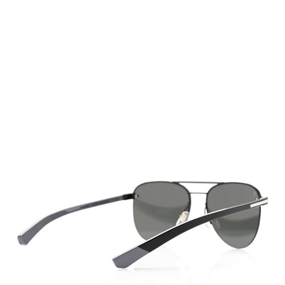 Louis Vuitton Metal Aviator Sunglasses Z1006W Black Grey 4 of 9