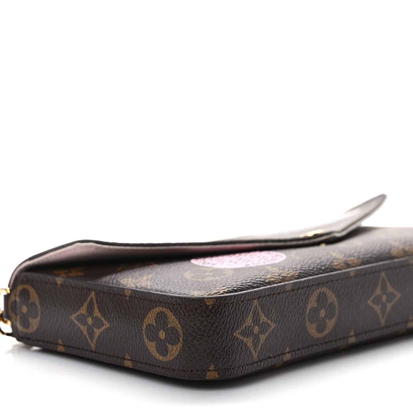 Monogram My LV World Tour Pochette Felicie Chain Wallet Rose Ballerine